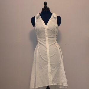 ASTR The Label white button up collard dress